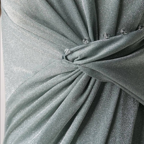 Beautiful authentic Lanvin drape design, asymetric dress, polyamide/silk,size 42 - Picture 3 of 9